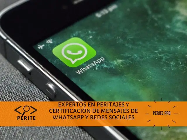 peritaje y certificacion de whatsapp