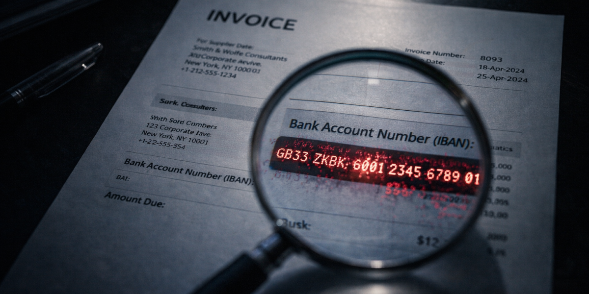 IBAN falso en correo electronico